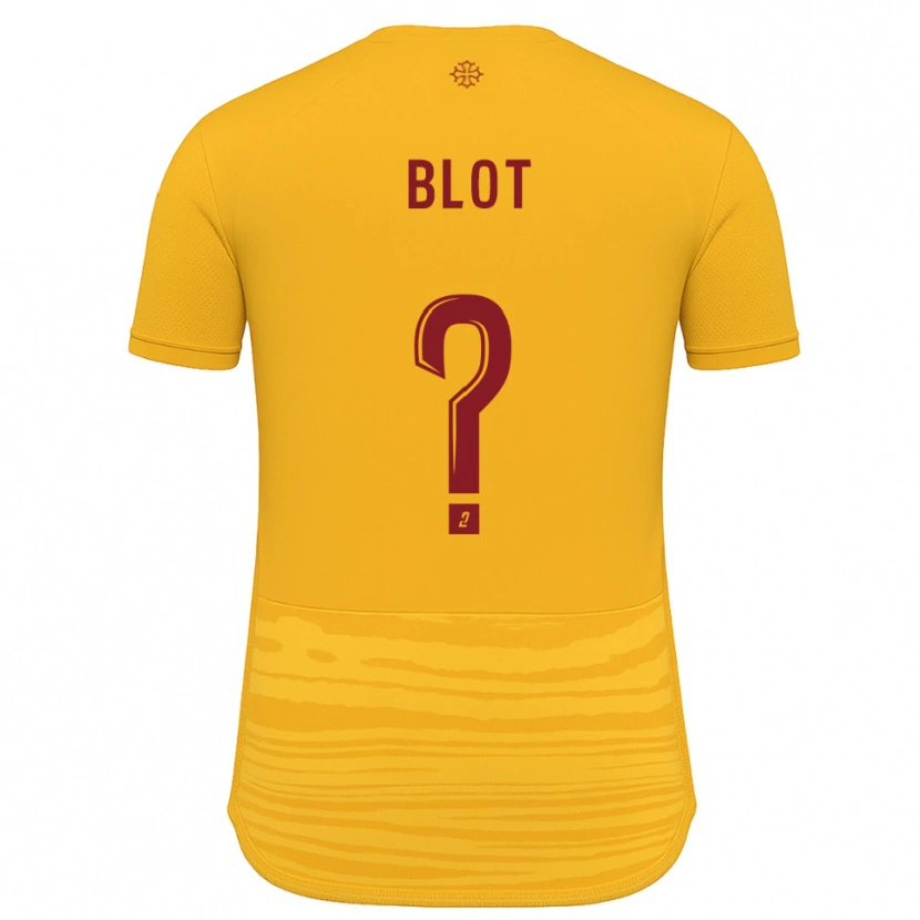 Danxen Uomo Maglia Titouan Blot #0 Arancione Bordeaux Kit Gara Away 2025/26 Maglietta