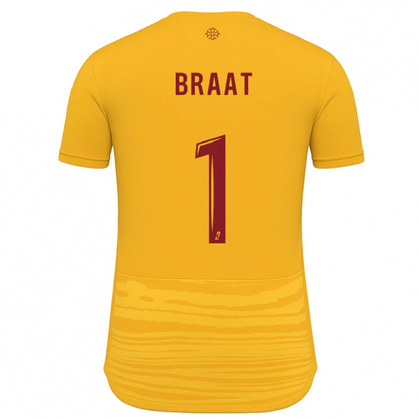Danxen Uomo Maglia Quentin Braat #1 Arancione Bordeaux Kit Gara Away 2025/26 Maglietta