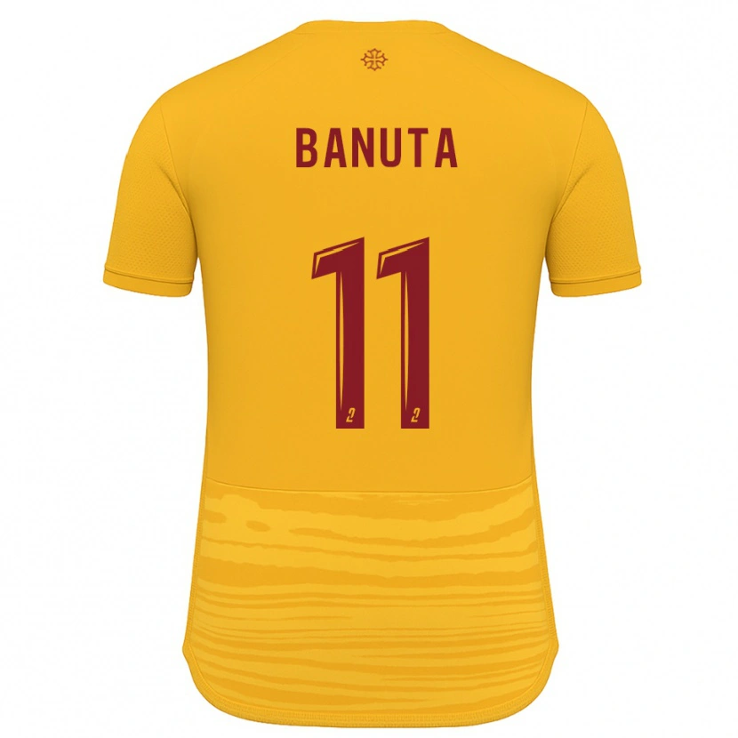 Danxen Uomo Maglia Anna Banuta #11 Arancione Bordeaux Kit Gara Away 2025/26 Maglietta