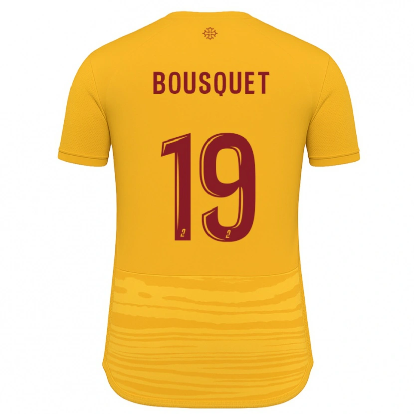 Danxen Uomo Maglia Marie Bousquet #19 Arancione Bordeaux Kit Gara Away 2025/26 Maglietta