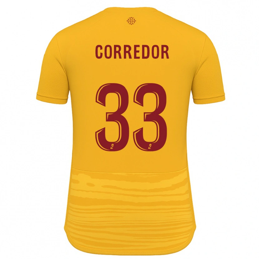 Danxen Uomo Maglia Morgan Corredor #33 Arancione Bordeaux Kit Gara Away 2025/26 Maglietta