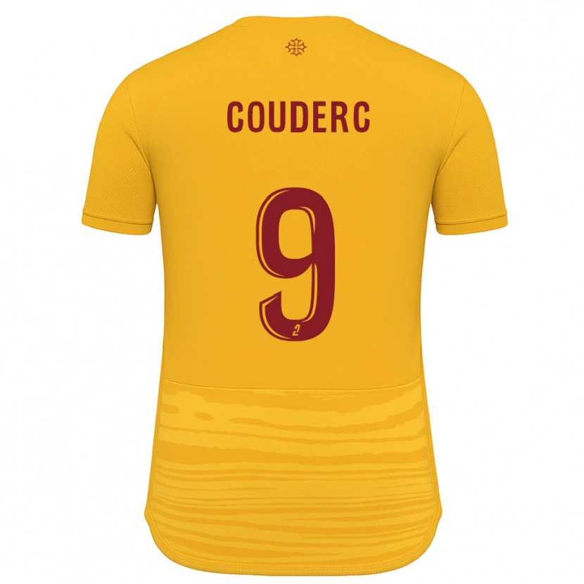 Danxen Uomo Maglia Enzo Couderc #9 Arancione Bordeaux Kit Gara Away 2025/26 Maglietta