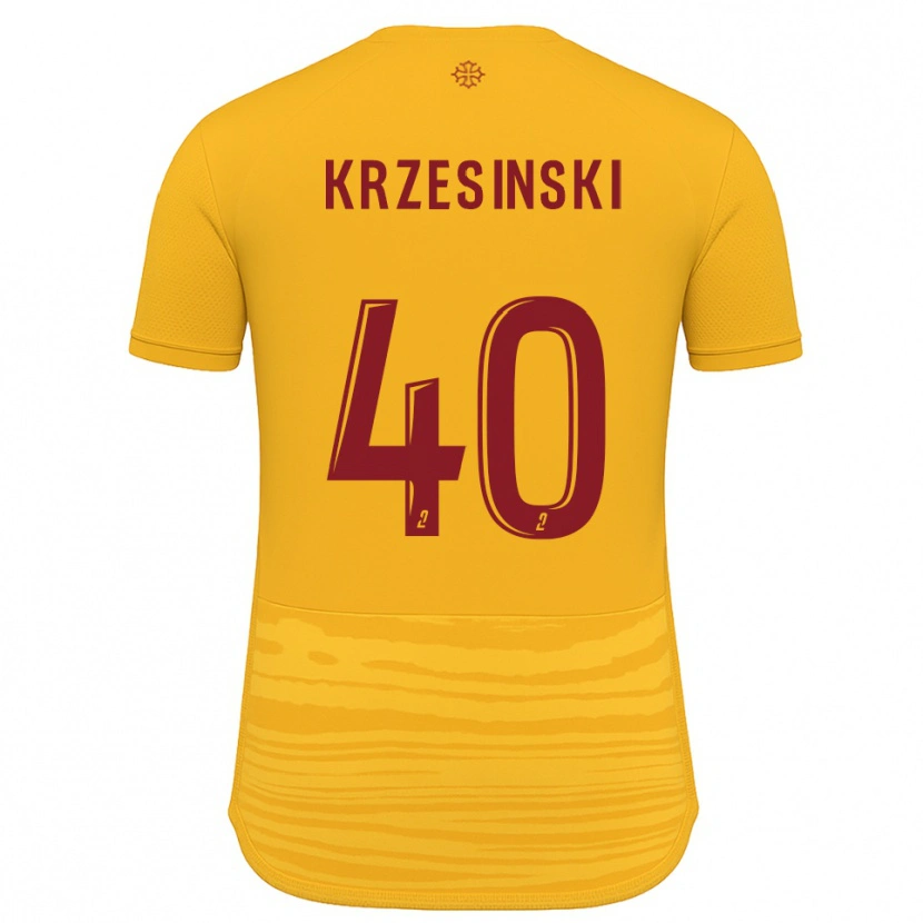 Danxen Uomo Maglia Clément Krzesinski #40 Arancione Bordeaux Kit Gara Away 2025/26 Maglietta