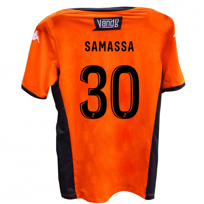 Danxen Uomo Maglia Mamadou Samassa #30 Bianco Nero Kit Gara Away 2025/26 Maglietta