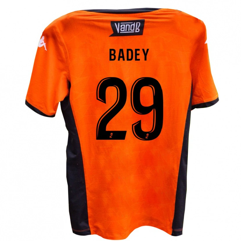 Danxen Uomo Maglia Ange Badey #29 Bianco Nero Kit Gara Away 2025/26 Maglietta