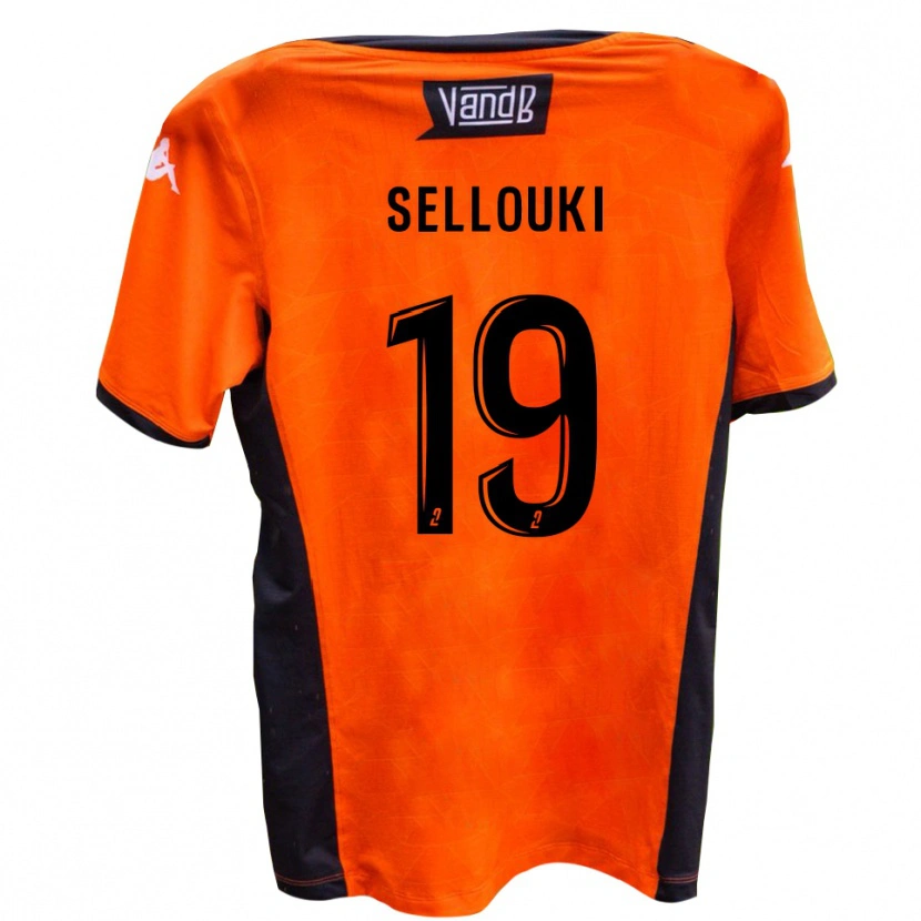 Danxen Uomo Maglia Malik Sellouki #19 Bianco Nero Kit Gara Away 2025/26 Maglietta