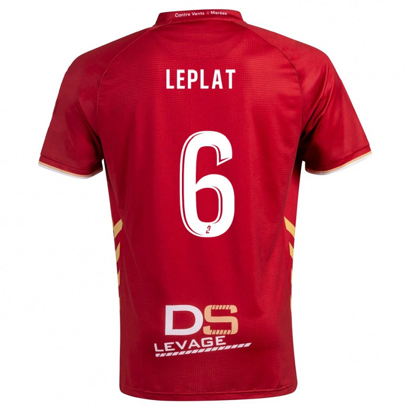 Danxen Uomo Maglia Maethys Leplat #6 Bordeaux Oro Kit Gara Away 2025/26 Maglietta
