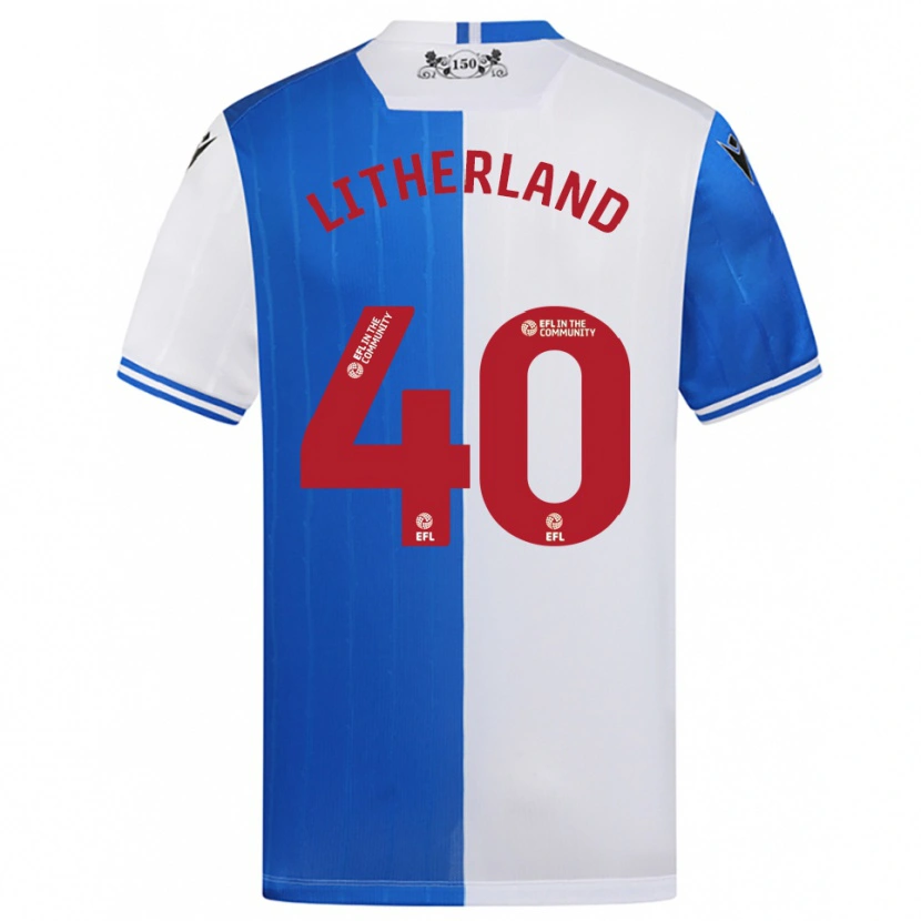 Danxen Donna Maglia Matty Litherland #40 Blu Bianco Kit Gara Home 2025/26 Maglietta