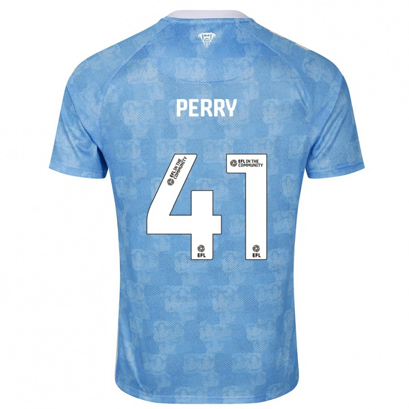 Danxen Donna Maglia Callum Perry #41 Azzurro Cielo Bianco Kit Gara Home 2025/26 Maglietta