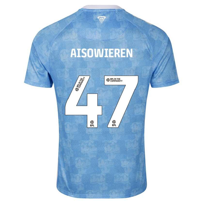 Danxen Donna Maglia Evan Eghosa Aisowieren #47 Azzurro Cielo Bianco Kit Gara Home 2025/26 Maglietta