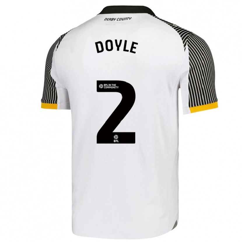 Danxen Donna Maglia Aj Doyle #2 Bianco Nero Kit Gara Home 2025/26 Maglietta