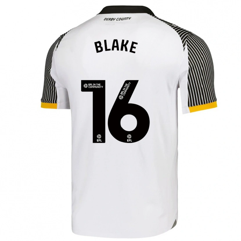 Danxen Donna Maglia Zayne Blake #16 Bianco Nero Kit Gara Home 2025/26 Maglietta