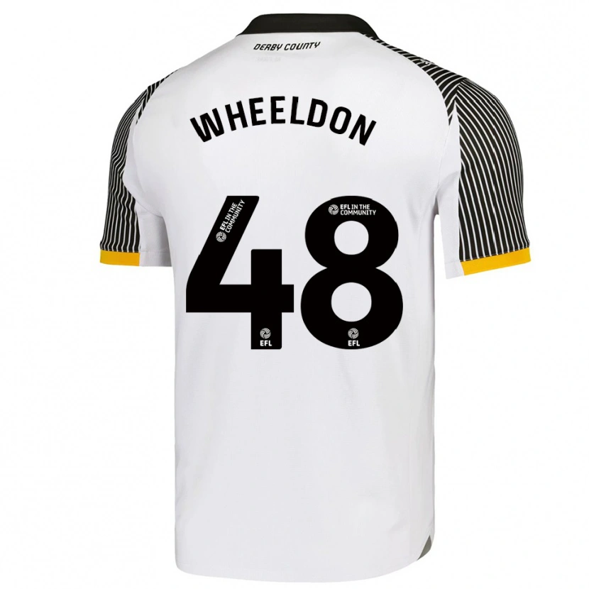 Danxen Donna Maglia Lennon Wheeldon #48 Bianco Nero Kit Gara Home 2025/26 Maglietta