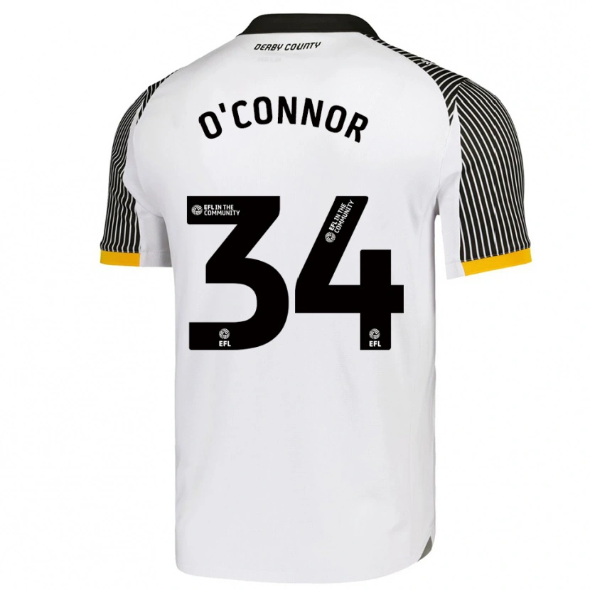 Danxen Donna Maglia Dolcie O'connor #34 Bianco Nero Kit Gara Home 2025/26 Maglietta