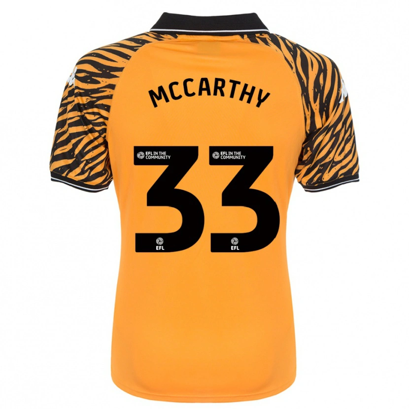 Danxen Donna Maglia Cathal Mccarthy #33 Arancione Nero Kit Gara Home 2025/26 Maglietta