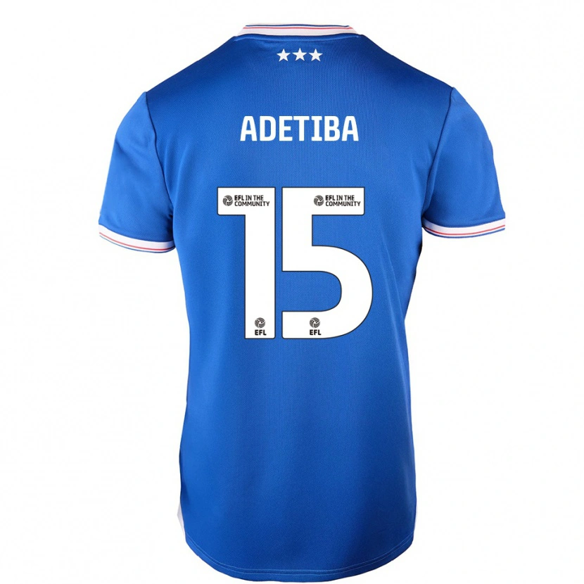 Danxen Donna Maglia Jayden Adetiba #15 Blu Bianco Kit Gara Home 2025/26 Maglietta