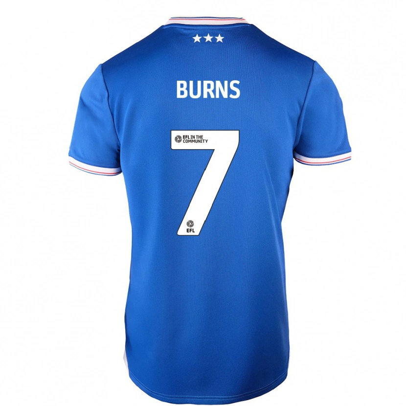 Danxen Donna Maglia Wes Burns #7 Blu Bianco Kit Gara Home 2025/26 Maglietta