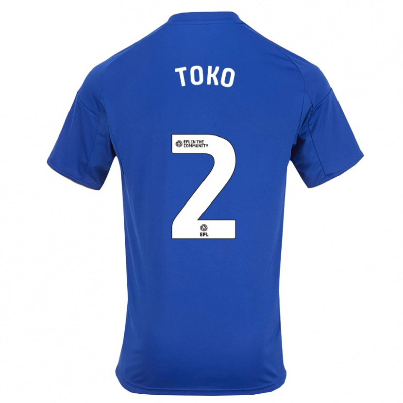 Danxen Donna Maglia Michael Toko #2 Blu Oro Kit Gara Home 2025/26 Maglietta