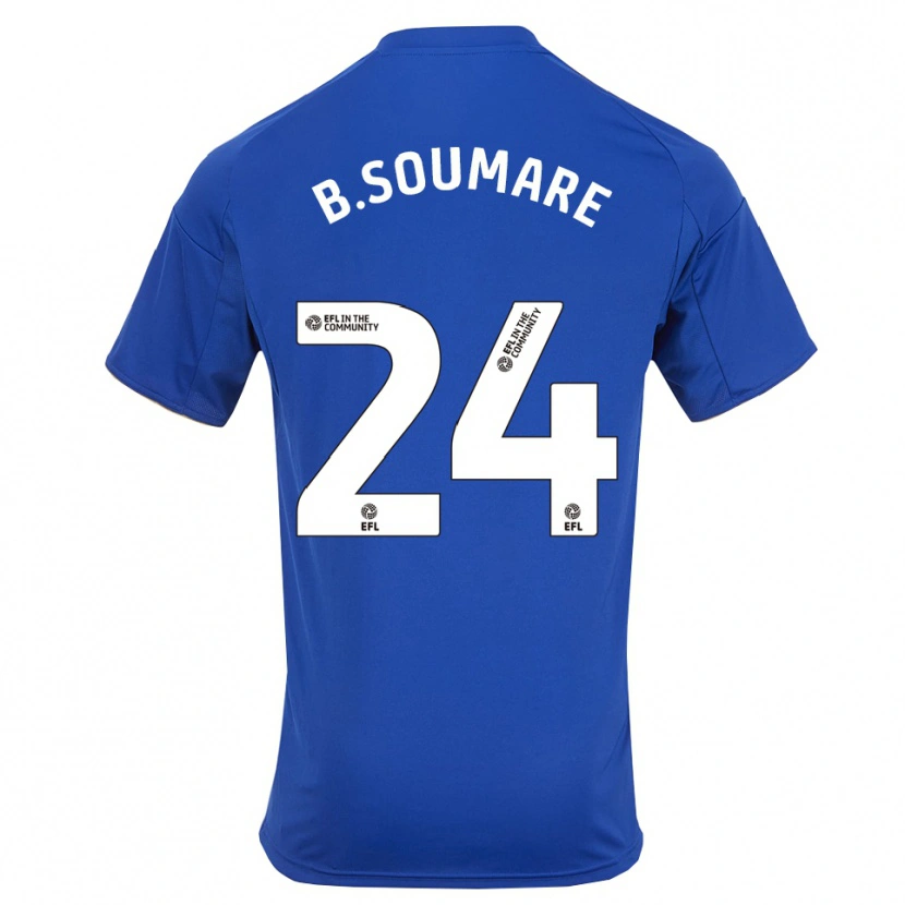 Danxen Donna Maglia Boubakary Soumaré #24 Blu Oro Kit Gara Home 2025/26 Maglietta