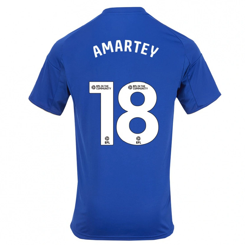 Danxen Donna Maglia Daniel Amartey #18 Blu Oro Kit Gara Home 2025/26 Maglietta