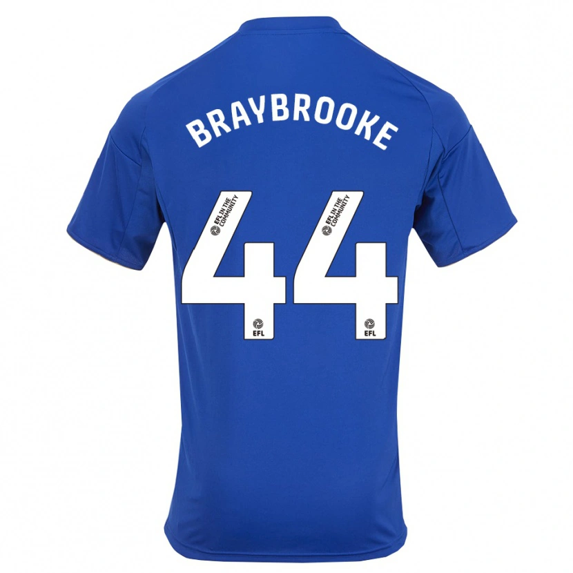 Danxen Donna Maglia Sammy Braybrooke #44 Blu Oro Kit Gara Home 2025/26 Maglietta