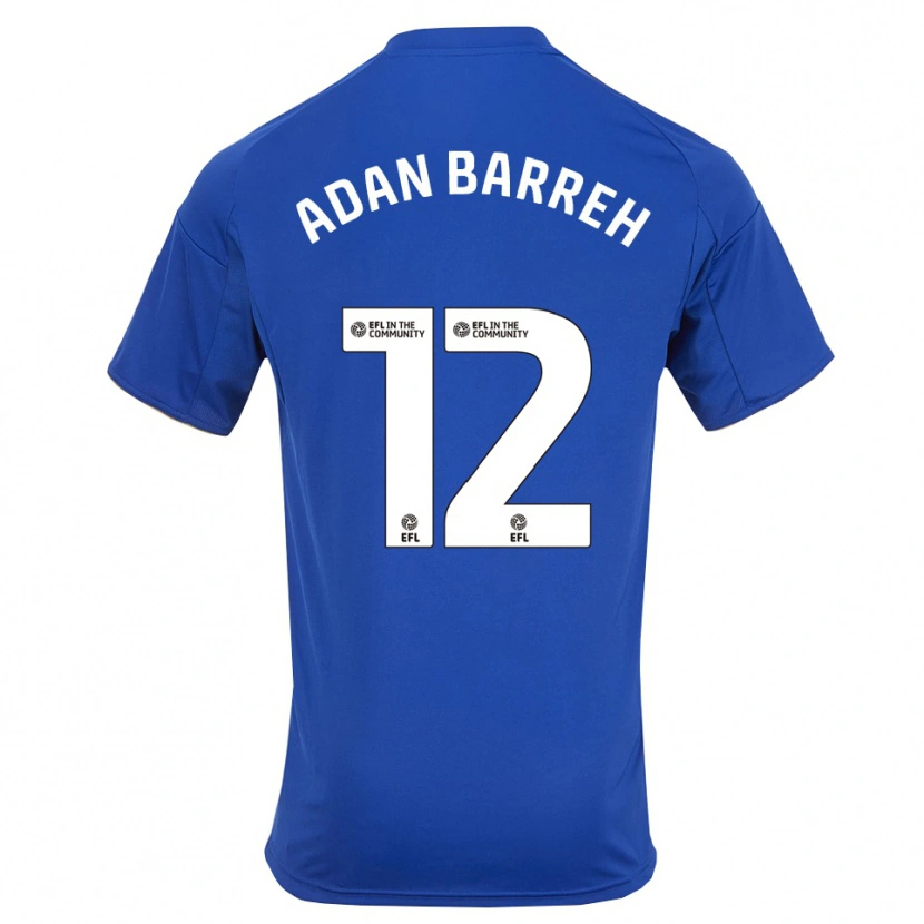 Danxen Donna Maglia Hassan Adan Barreh #12 Blu Oro Kit Gara Home 2025/26 Maglietta
