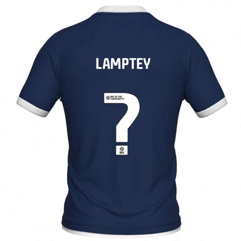 Danxen Donna Maglia Rafiq Lamptey #0 Blu Marino Bianco Kit Gara Home 2025/26 Maglietta