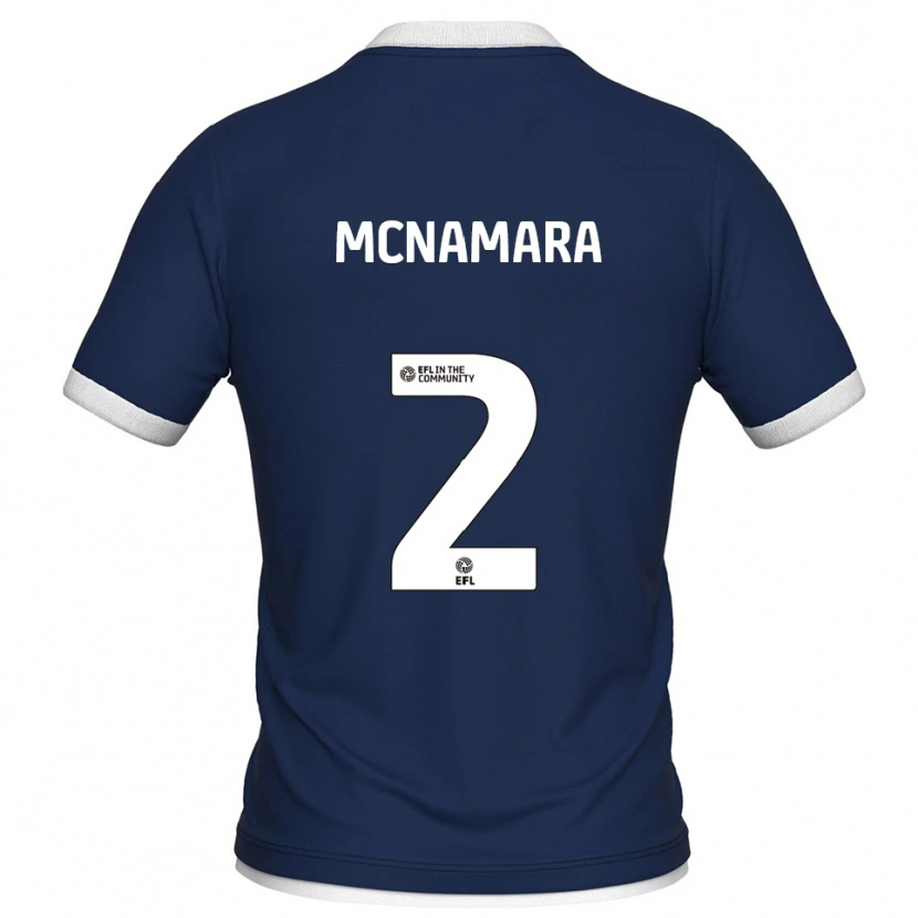 Danxen Donna Maglia Danny Mcnamara #2 Blu Marino Bianco Kit Gara Home 2025/26 Maglietta