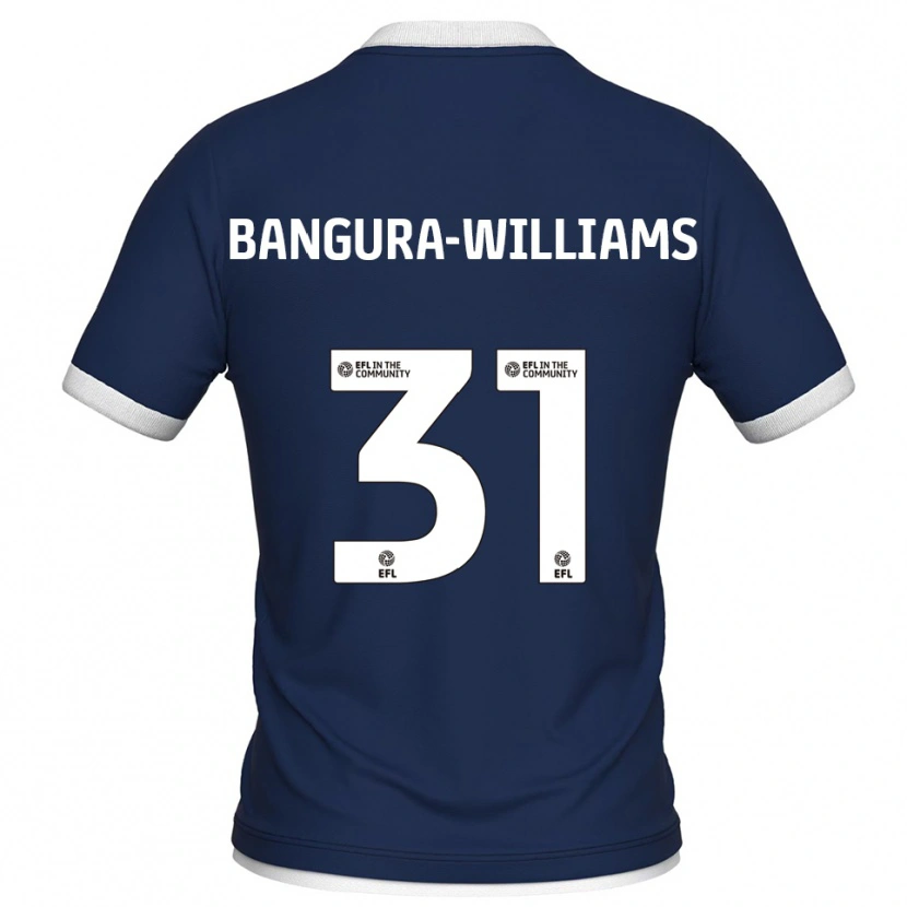 Danxen Donna Maglia Ra'ees Bangura-Williams #31 Blu Marino Bianco Kit Gara Home 2025/26 Maglietta