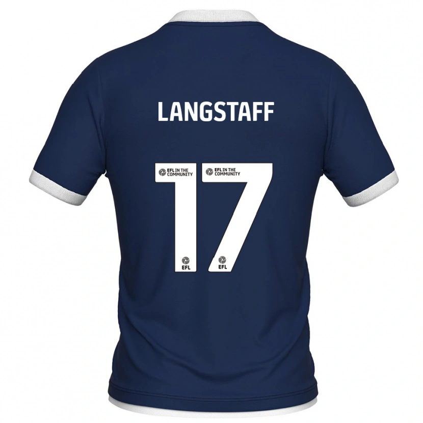 Danxen Donna Maglia Macaulay Langstaff #17 Blu Marino Bianco Kit Gara Home 2025/26 Maglietta