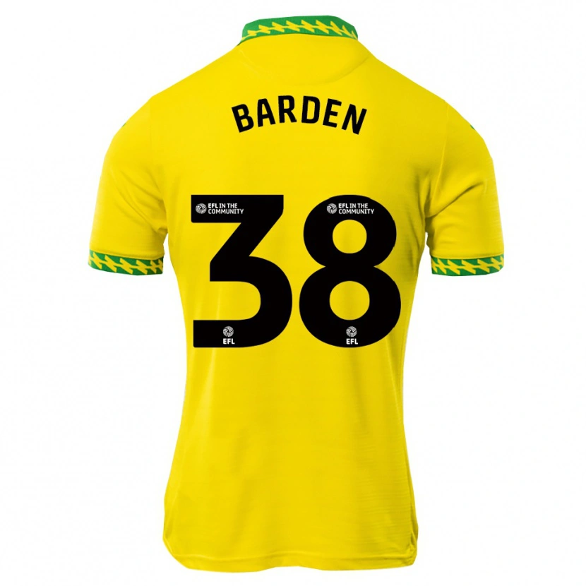 Danxen Donna Maglia Daniel Barden #38 Bianco Verde Kit Gara Home 2025/26 Maglietta