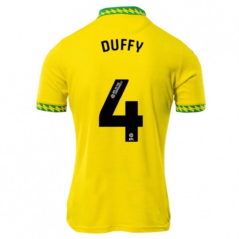 Danxen Donna Maglia Shane Duffy #4 Bianco Verde Kit Gara Home 2025/26 Maglietta
