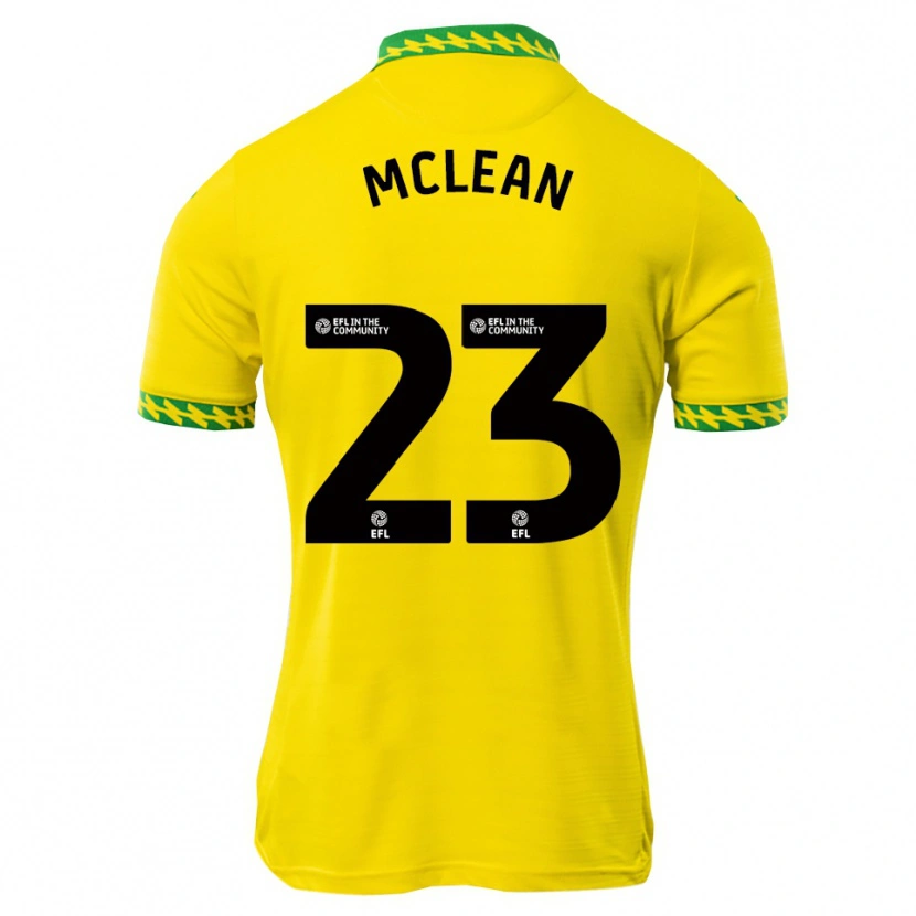 Danxen Donna Maglia Kenny Mclean #23 Bianco Verde Kit Gara Home 2025/26 Maglietta