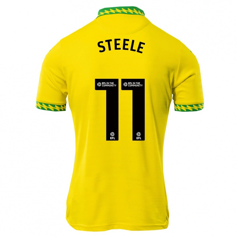 Danxen Donna Maglia Kahlil Steele #11 Bianco Verde Kit Gara Home 2025/26 Maglietta