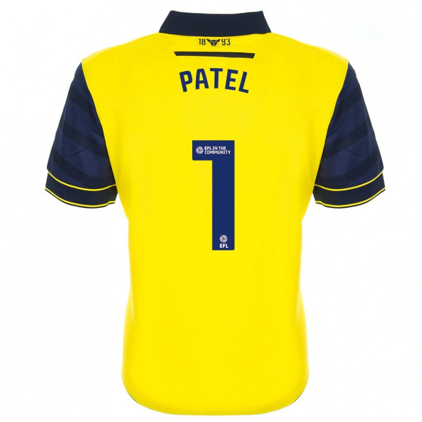 Danxen Donna Maglia Ajae Patel #1 Giallo Blu Marino Kit Gara Home 2025/26 Maglietta