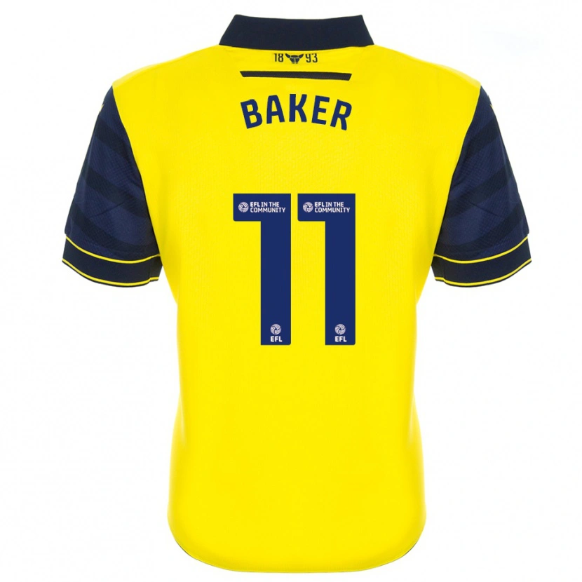 Danxen Donna Maglia Sophie Baker #11 Giallo Blu Marino Kit Gara Home 2025/26 Maglietta