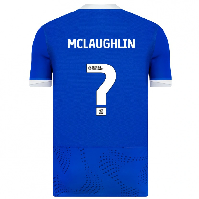 Danxen Donna Maglia Erin Mclaughlin #0 Blu Bianco Kit Gara Home 2025/26 Maglietta