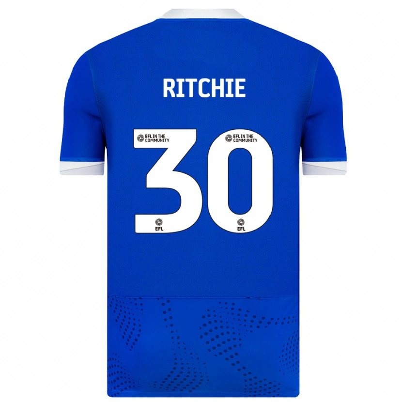 Danxen Donna Maglia Matt Ritchie #30 Blu Bianco Kit Gara Home 2025/26 Maglietta