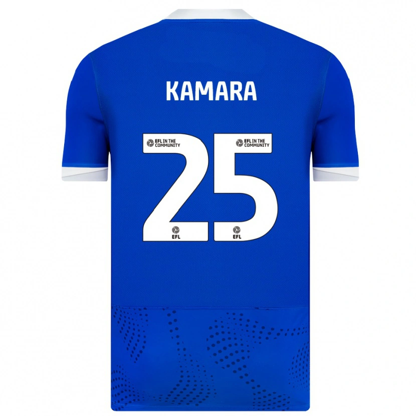 Danxen Donna Maglia Abdoulaye Kamara #25 Blu Bianco Kit Gara Home 2025/26 Maglietta