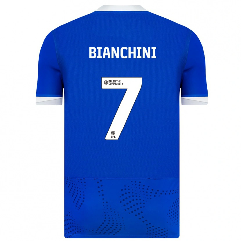 Danxen Donna Maglia Florian Bianchini #7 Blu Bianco Kit Gara Home 2025/26 Maglietta