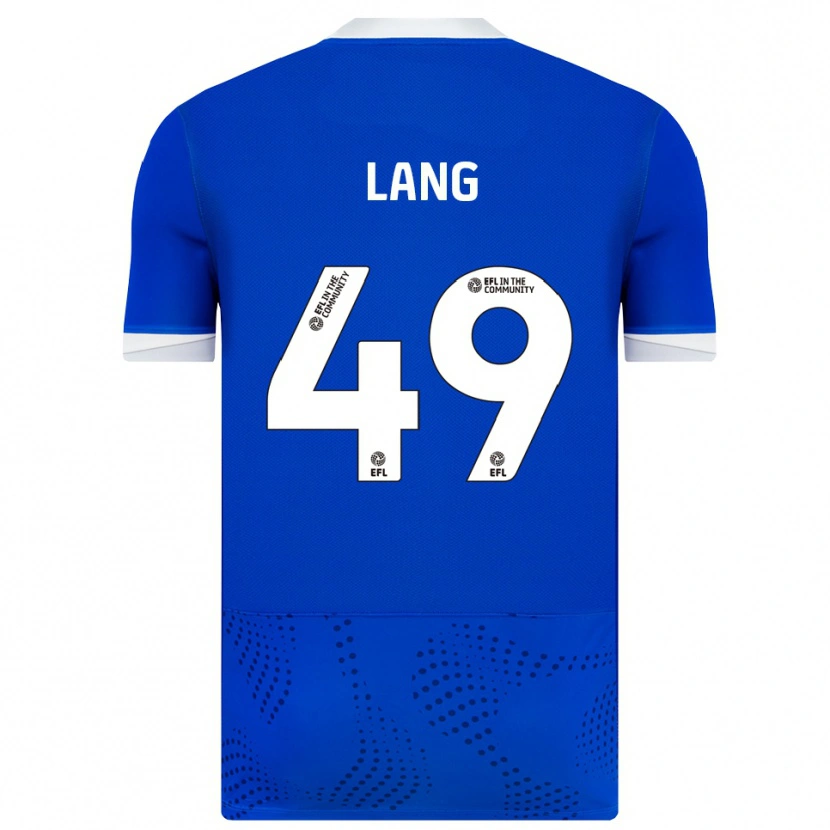 Danxen Donna Maglia Callum Lang #49 Blu Bianco Kit Gara Home 2025/26 Maglietta