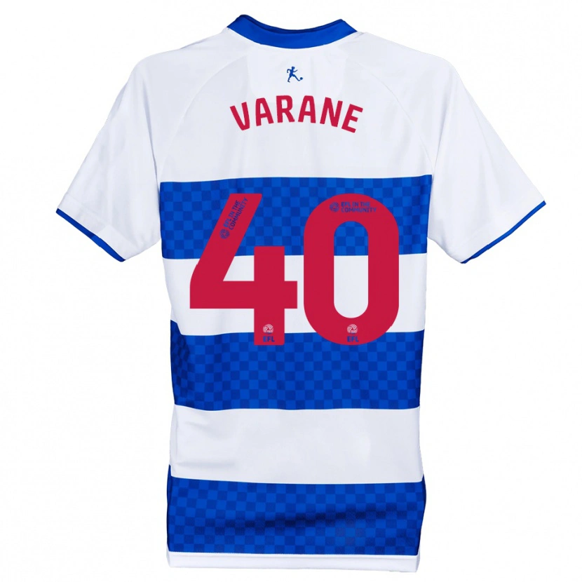 Danxen Donna Maglia Jonathan Varane #40 Blu Bianco Kit Gara Home 2025/26 Maglietta