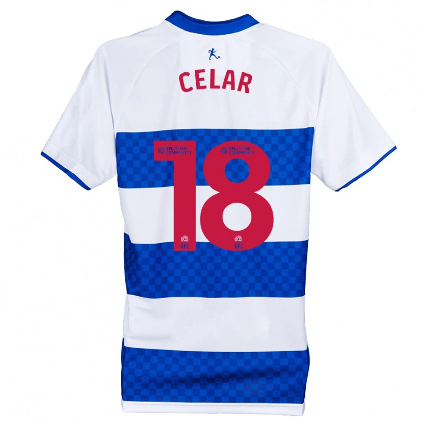 Danxen Donna Maglia Zan Celar #18 Blu Bianco Kit Gara Home 2025/26 Maglietta