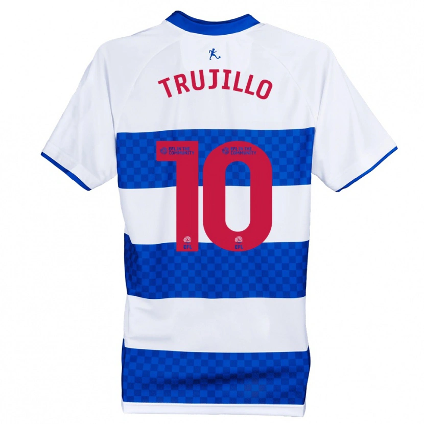 Danxen Donna Maglia Ashley Trujillo #10 Blu Bianco Kit Gara Home 2025/26 Maglietta