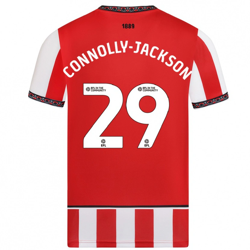 Danxen Donna Maglia Fallon Connolly-Jackson #29 Rosso Bianco Kit Gara Home 2025/26 Maglietta