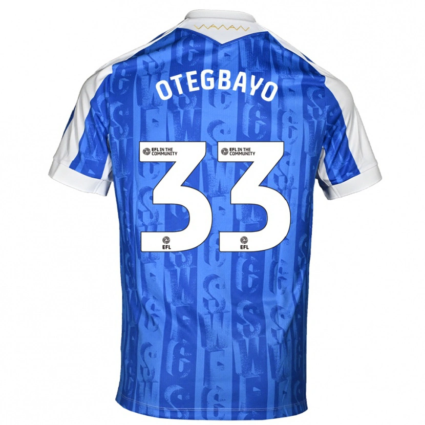 Danxen Donna Maglia Gabriel Otegbayo #33 Blu Bianco Kit Gara Home 2025/26 Maglietta