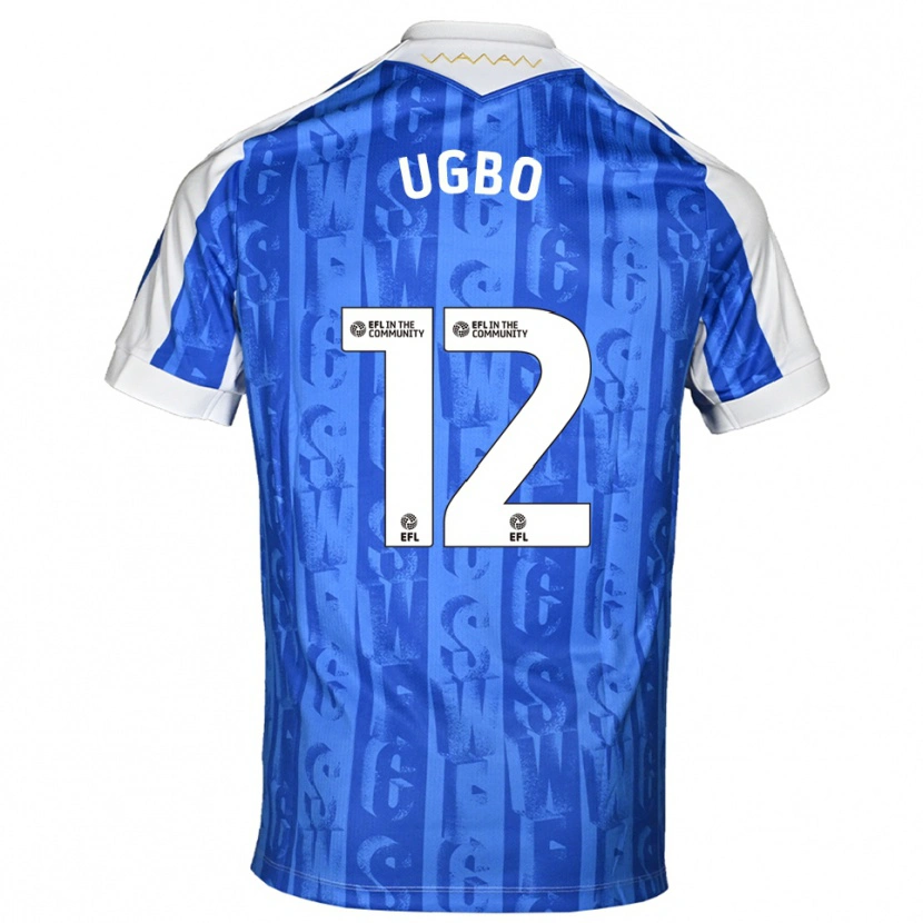 Danxen Donna Maglia Iké Ugbo #12 Blu Bianco Kit Gara Home 2025/26 Maglietta