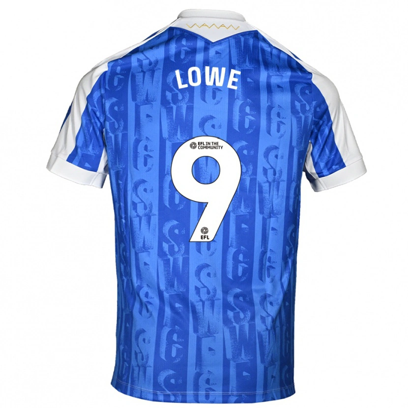 Danxen Donna Maglia Jamal Lowe #9 Blu Bianco Kit Gara Home 2025/26 Maglietta