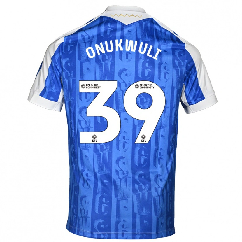 Danxen Donna Maglia Favour Onukwuli #39 Blu Bianco Kit Gara Home 2025/26 Maglietta