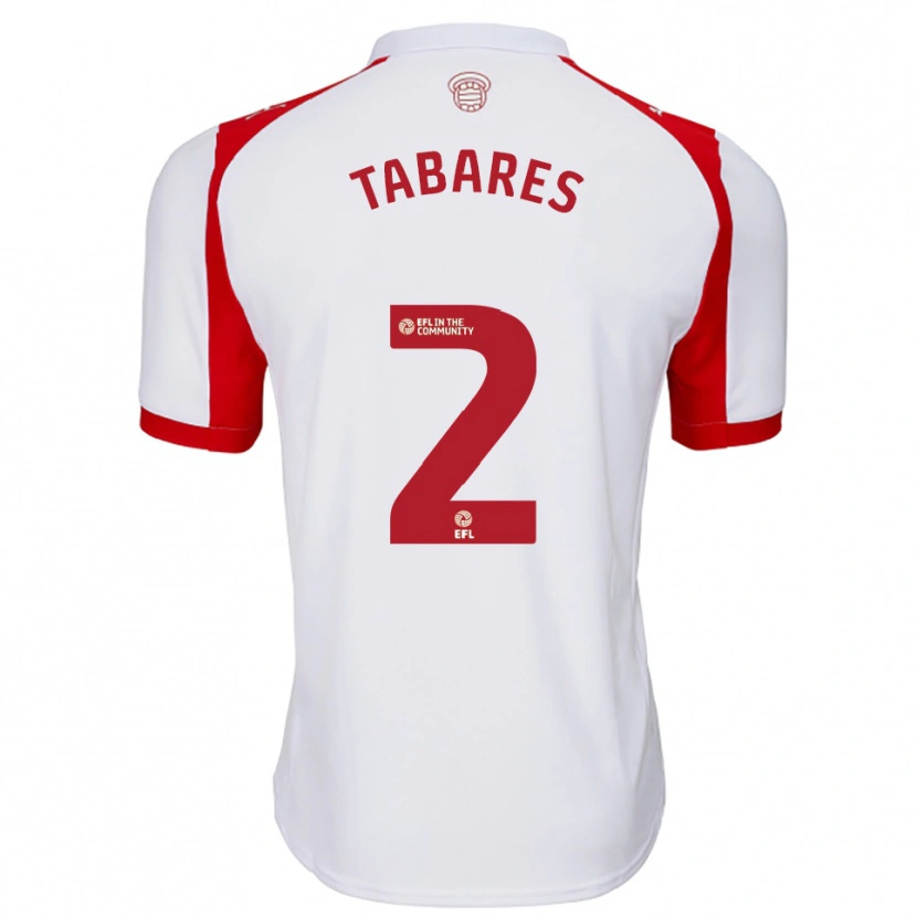 Danxen Donna Maglia Samuel Tabares #2 Bianco Rosso Kit Gara Home 2025/26 Maglietta